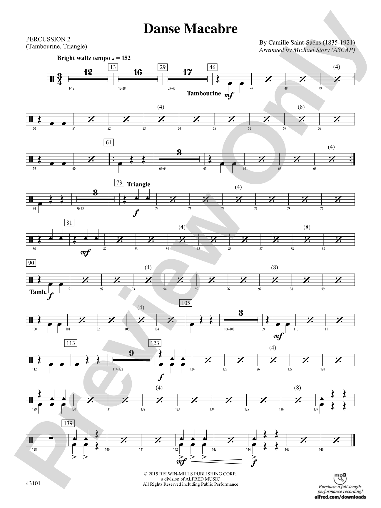 Danse Macabre: 2nd Percussion
