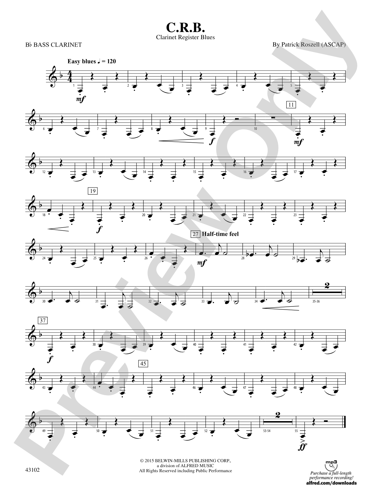 C.R.B.: B-flat Bass Clarinet