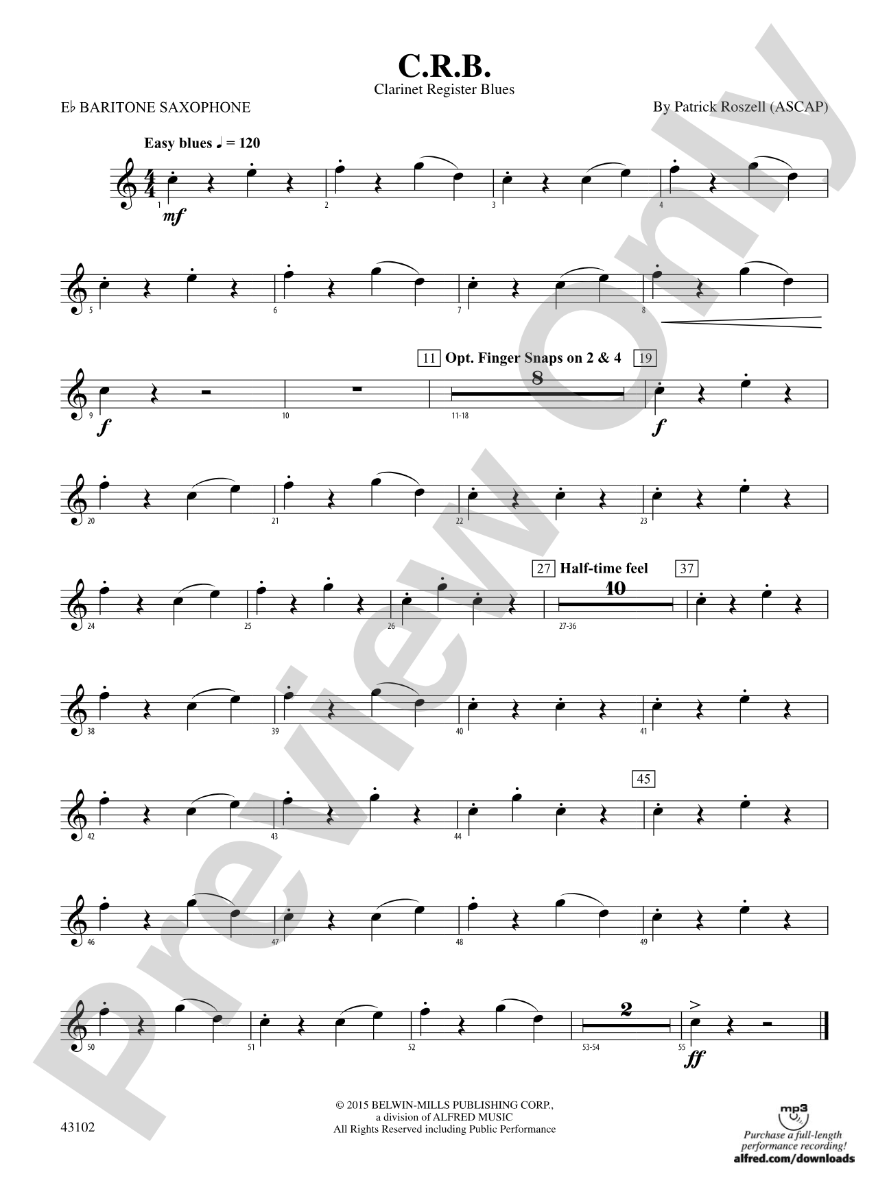 C.R.B.: E-flat Baritone Saxophone