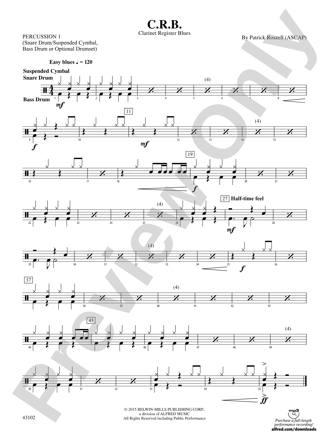 C.R.B.: 1st Percussion