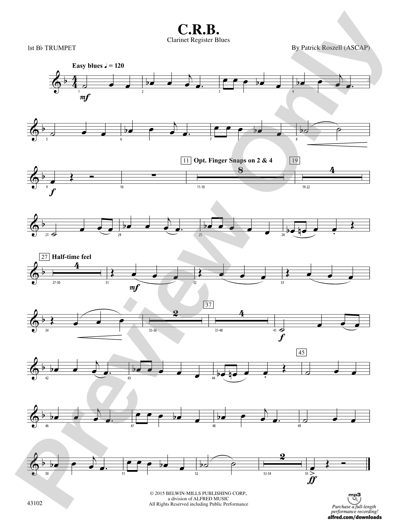 C.R.B.: 1st B-flat Trumpet