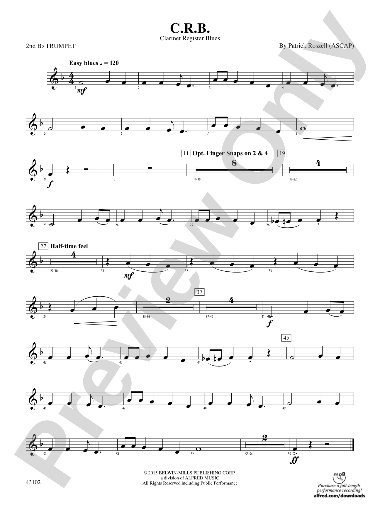 C.R.B.: 2nd B-flat Trumpet
