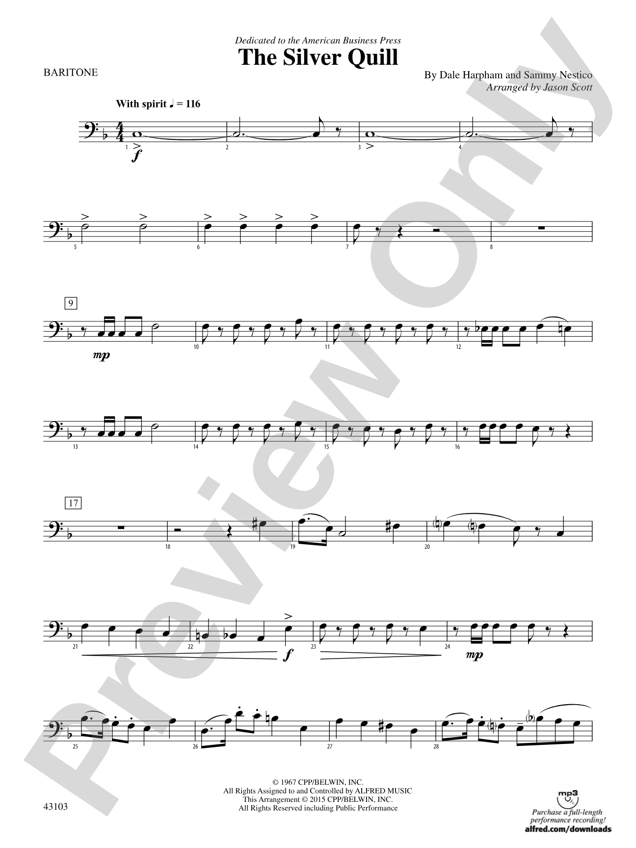 The Silver Quill: Baritone B.C.