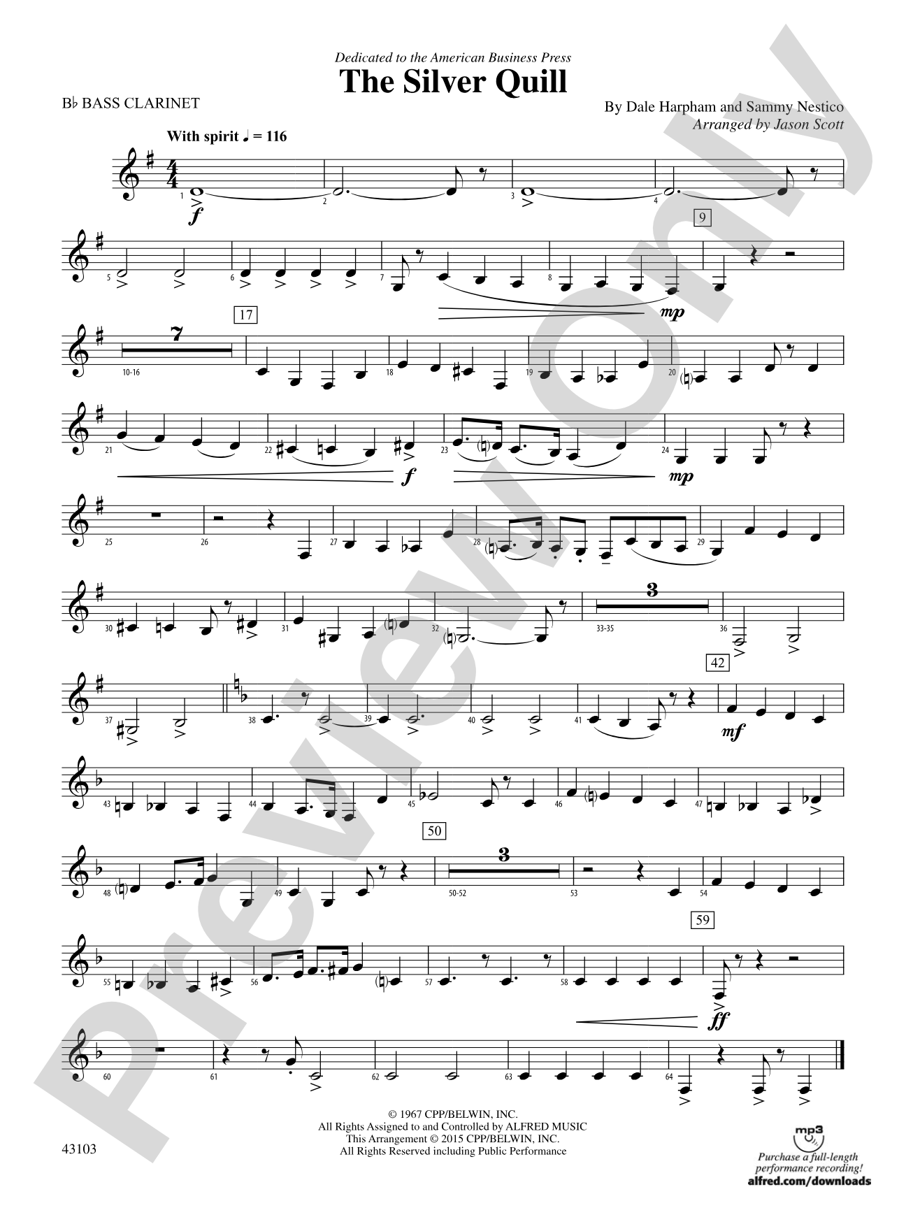The Silver Quill: B-flat Bass Clarinet
