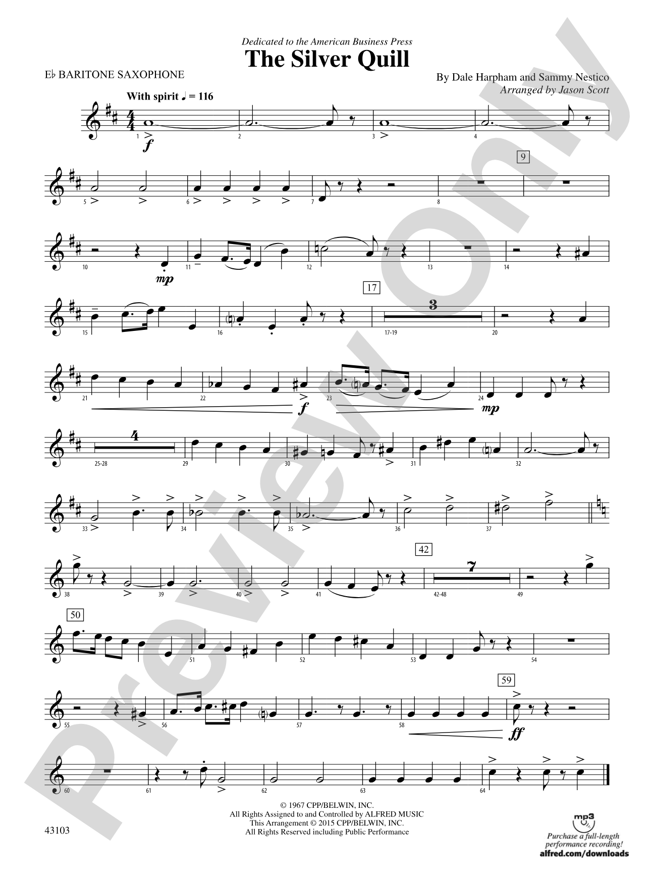 The Silver Quill: E-flat Baritone Saxophone