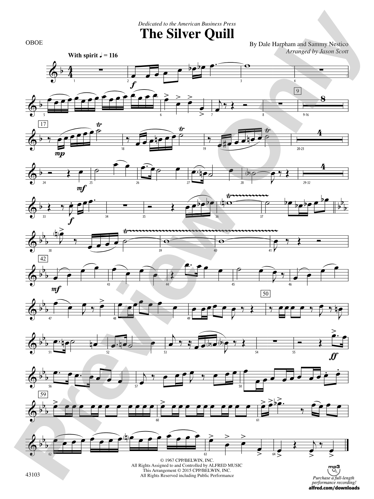 The Silver Quill: Oboe