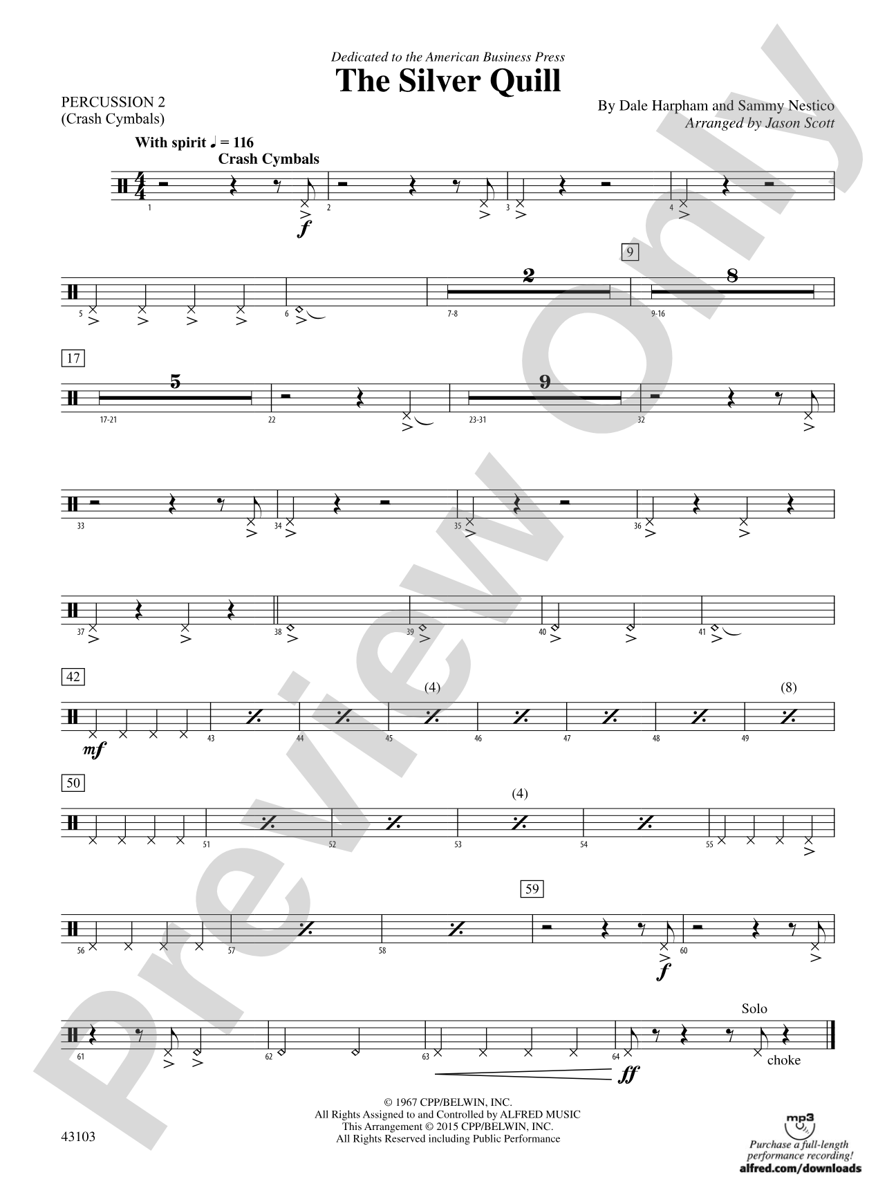 The Silver Quill: 2nd Percussion