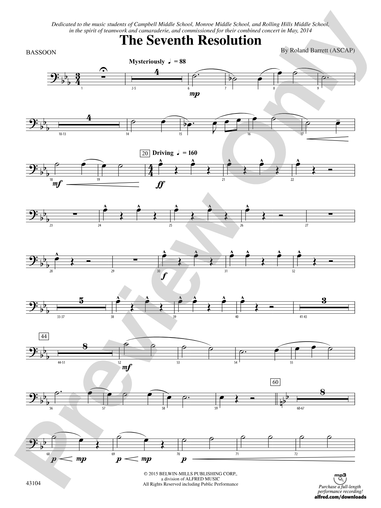 The Seventh Resolution: Bassoon