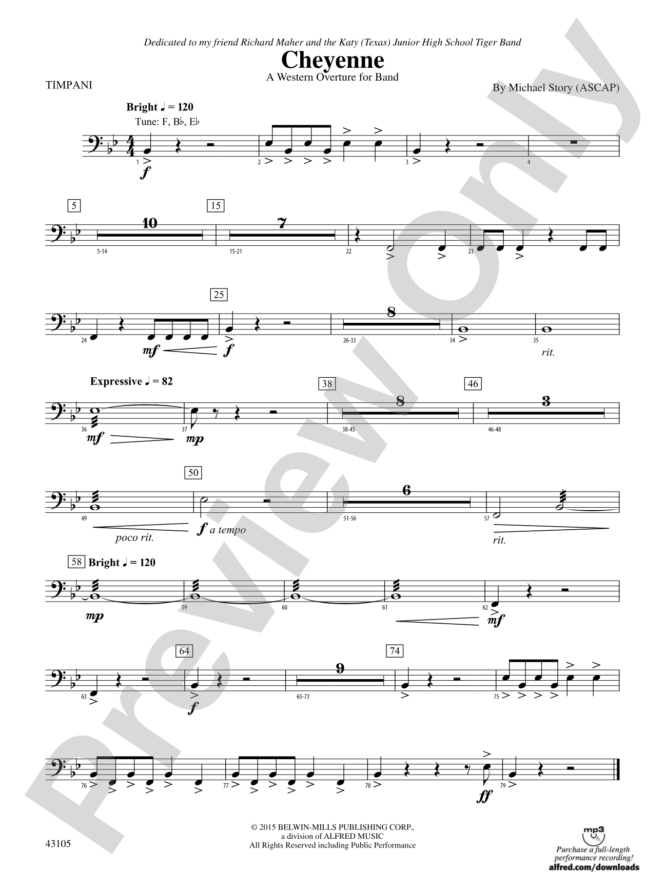 Cheyenne: Timpani