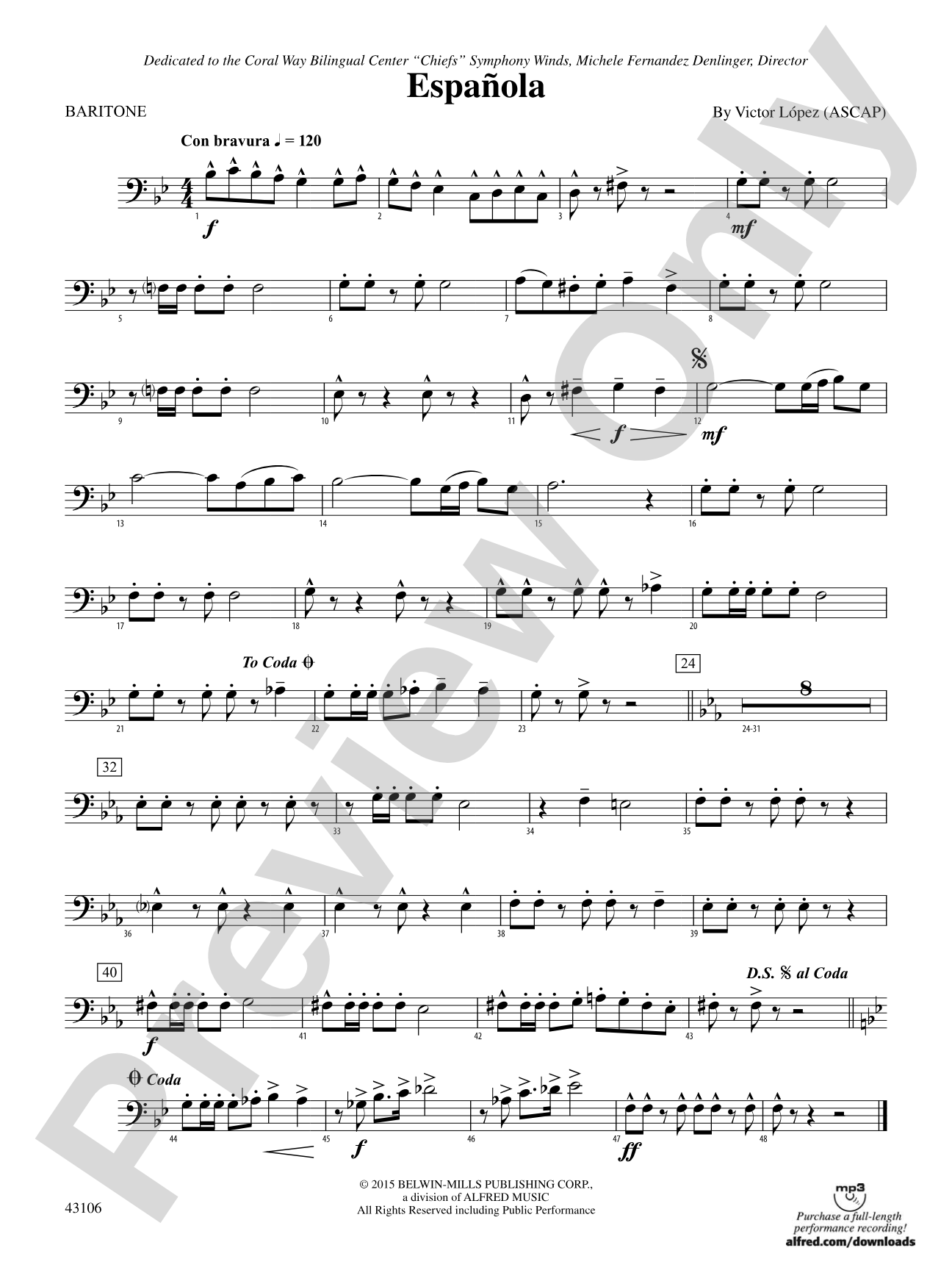 Española: Baritone B.C.
