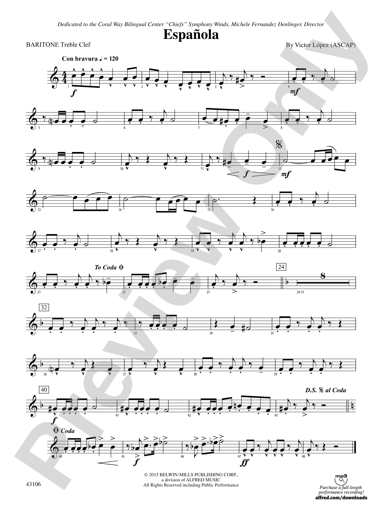 Española: Baritone T.C.