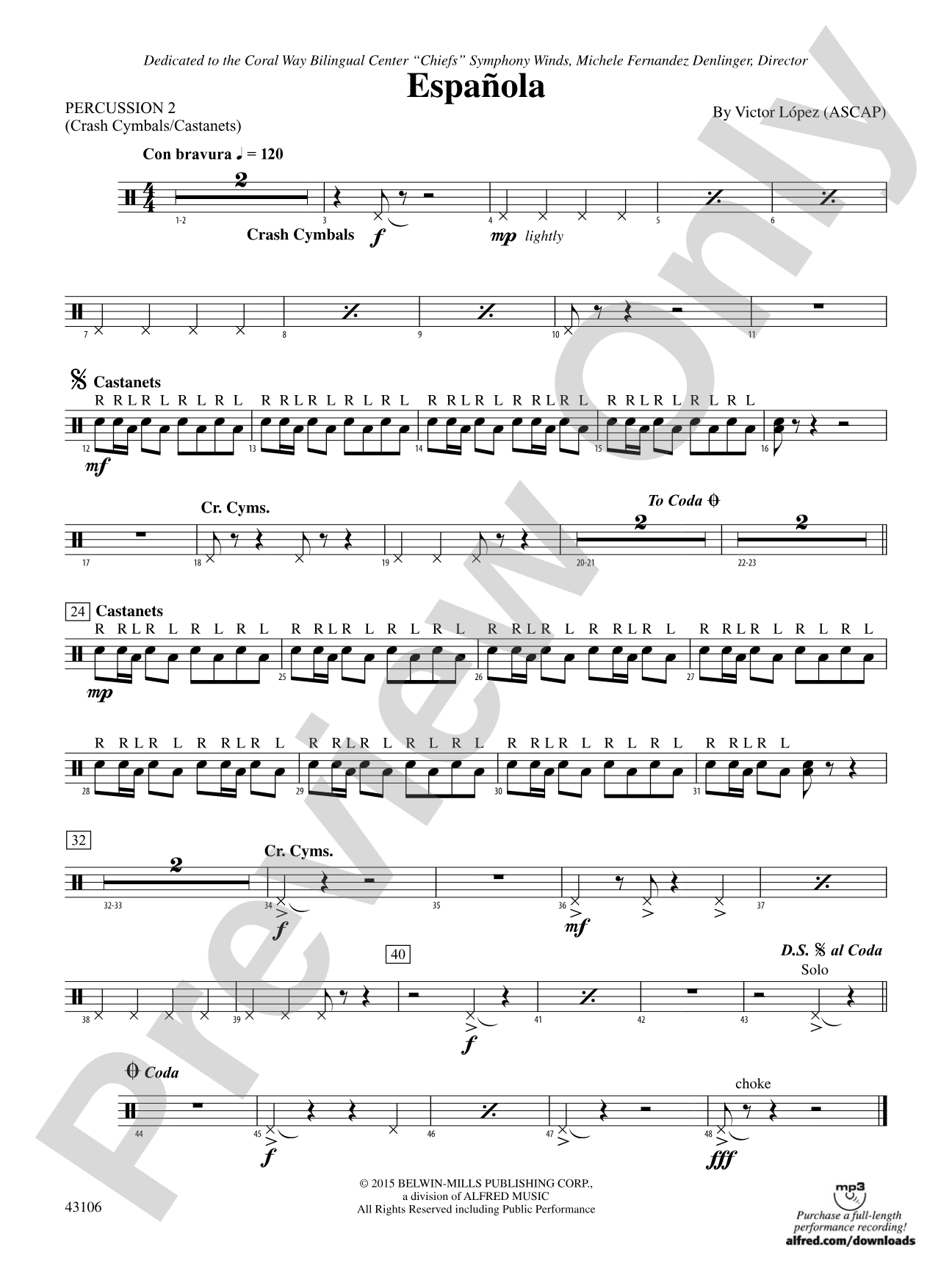 Española: 2nd Percussion