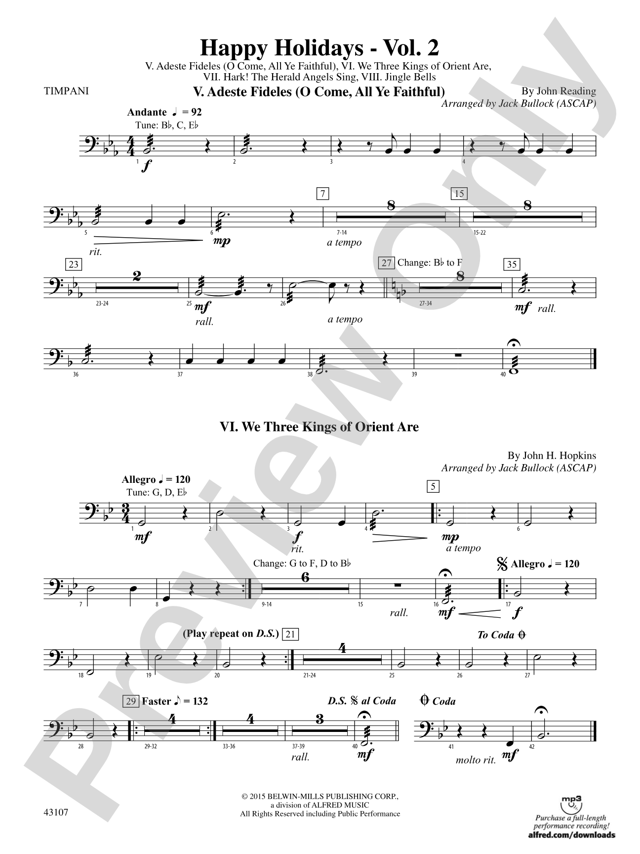 Happy Holidays---Vol. 2: Timpani
