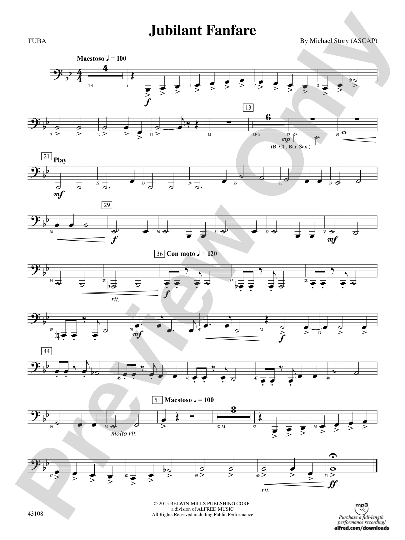 Jubilant Fanfare: Tuba