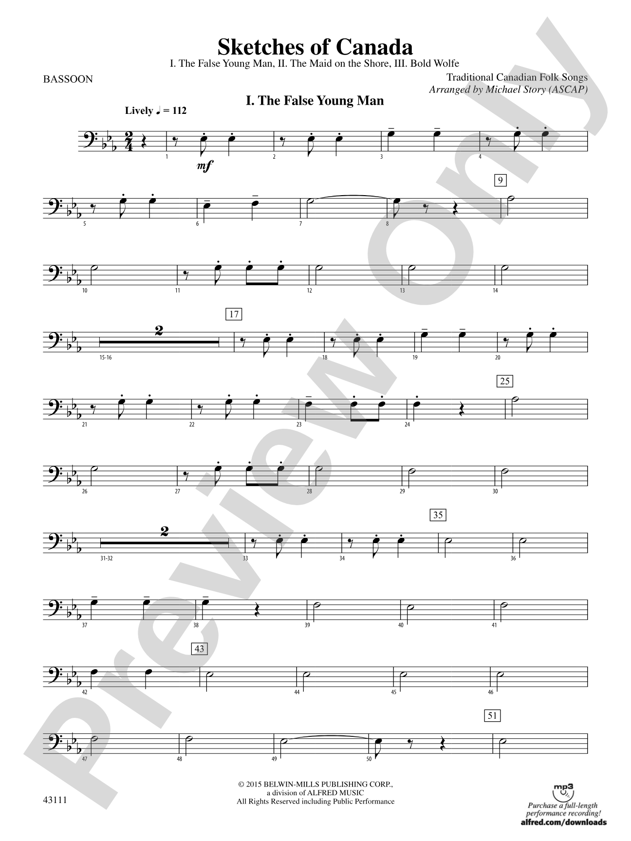 Sketches of Canada: Bassoon