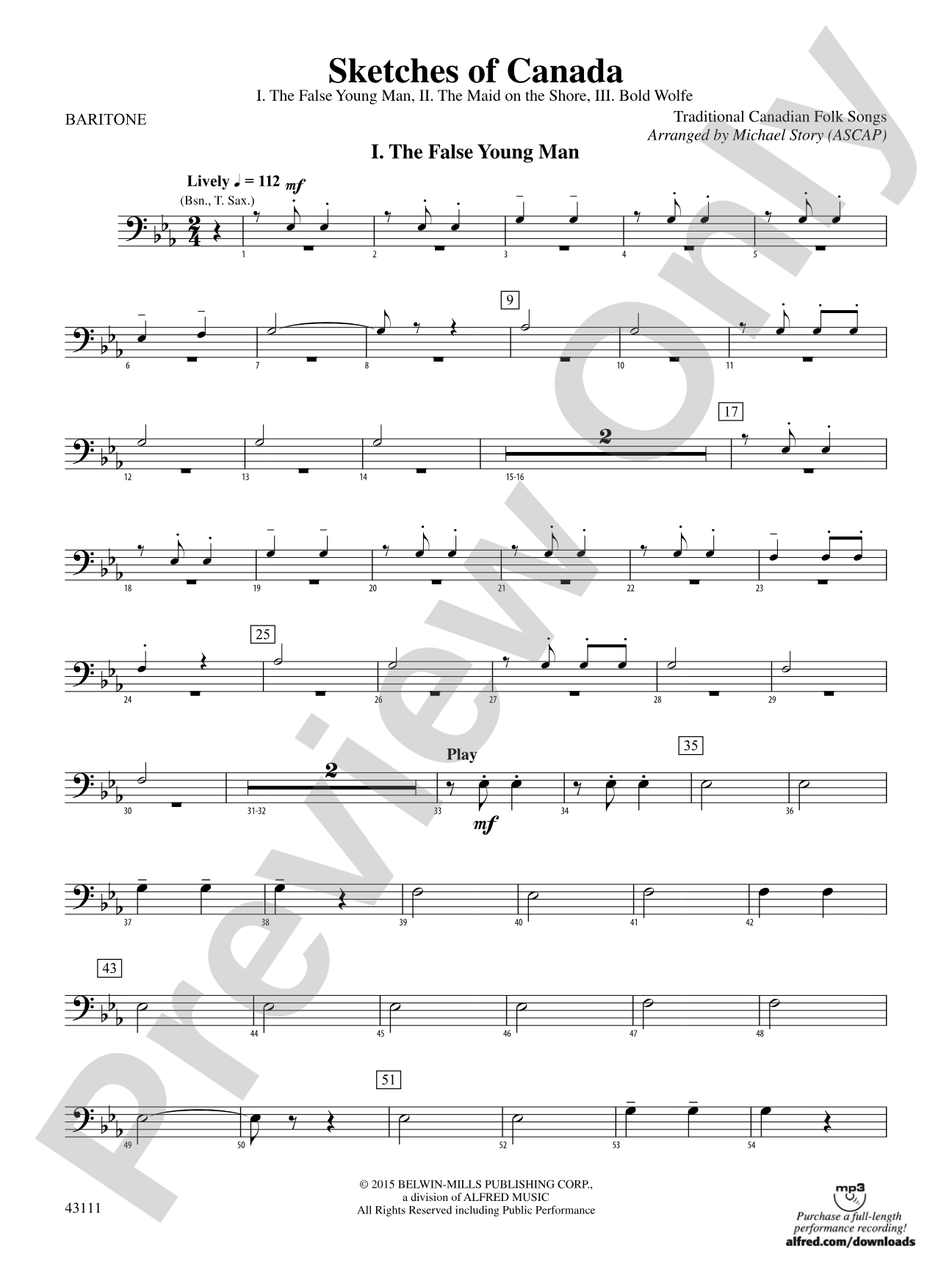 Sketches of Canada: Baritone B.C.