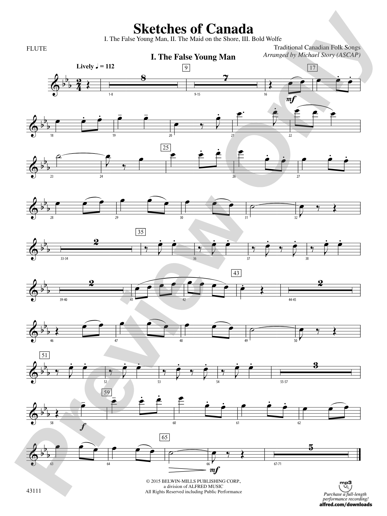 Sketches of Canada: Flute