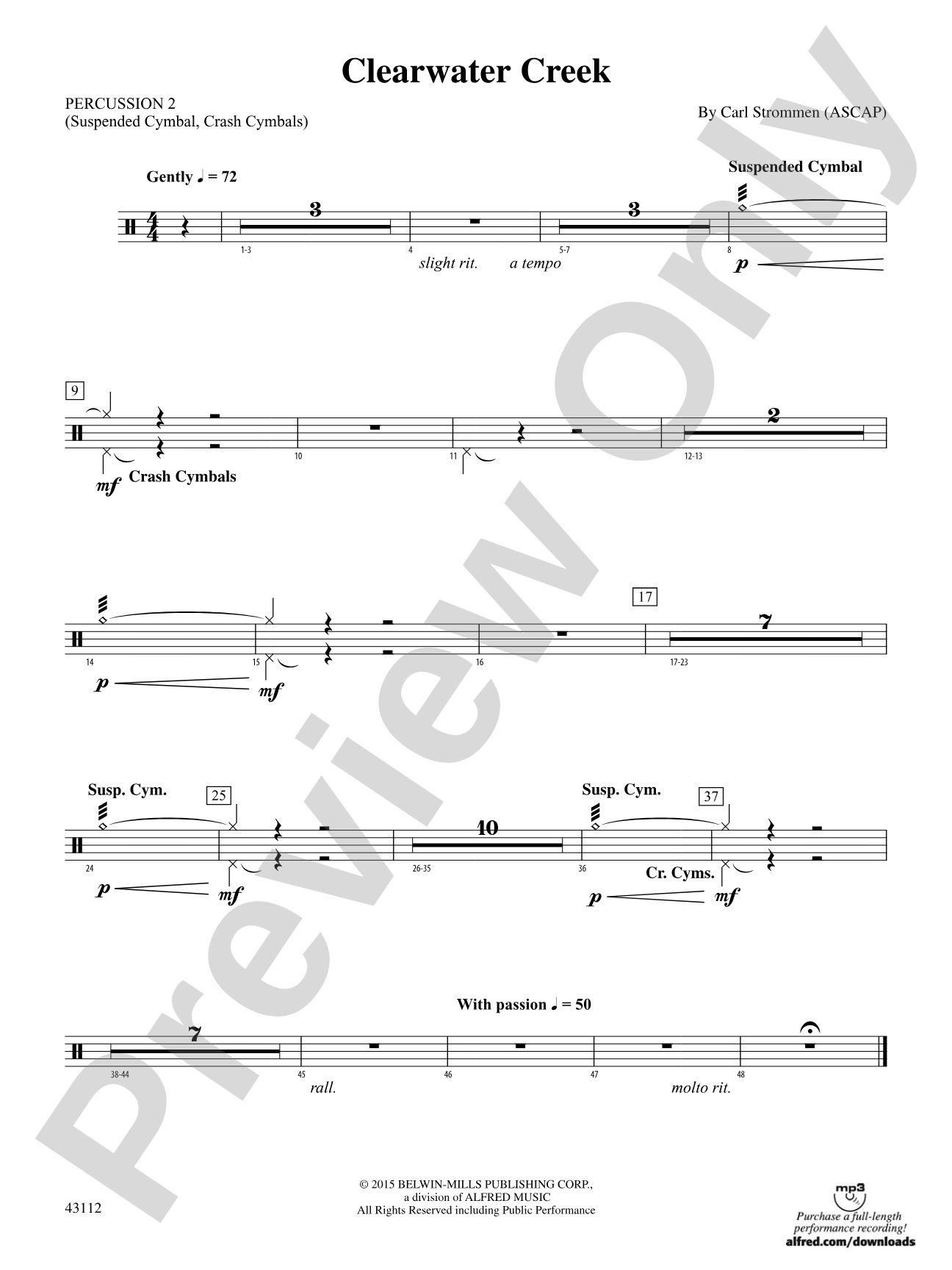 Clearwater Creek: 2nd Percussion