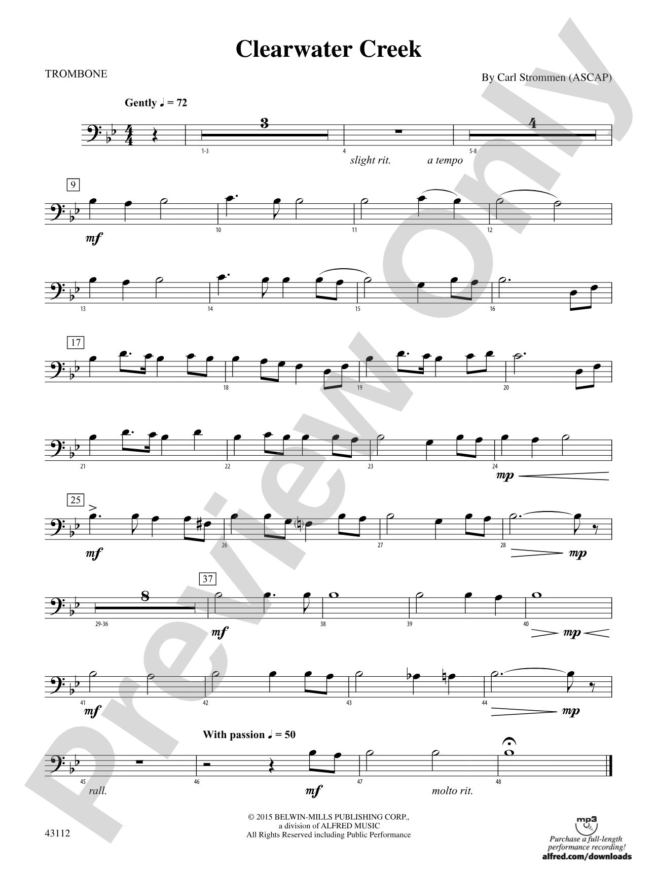 Clearwater Creek: 1st Trombone