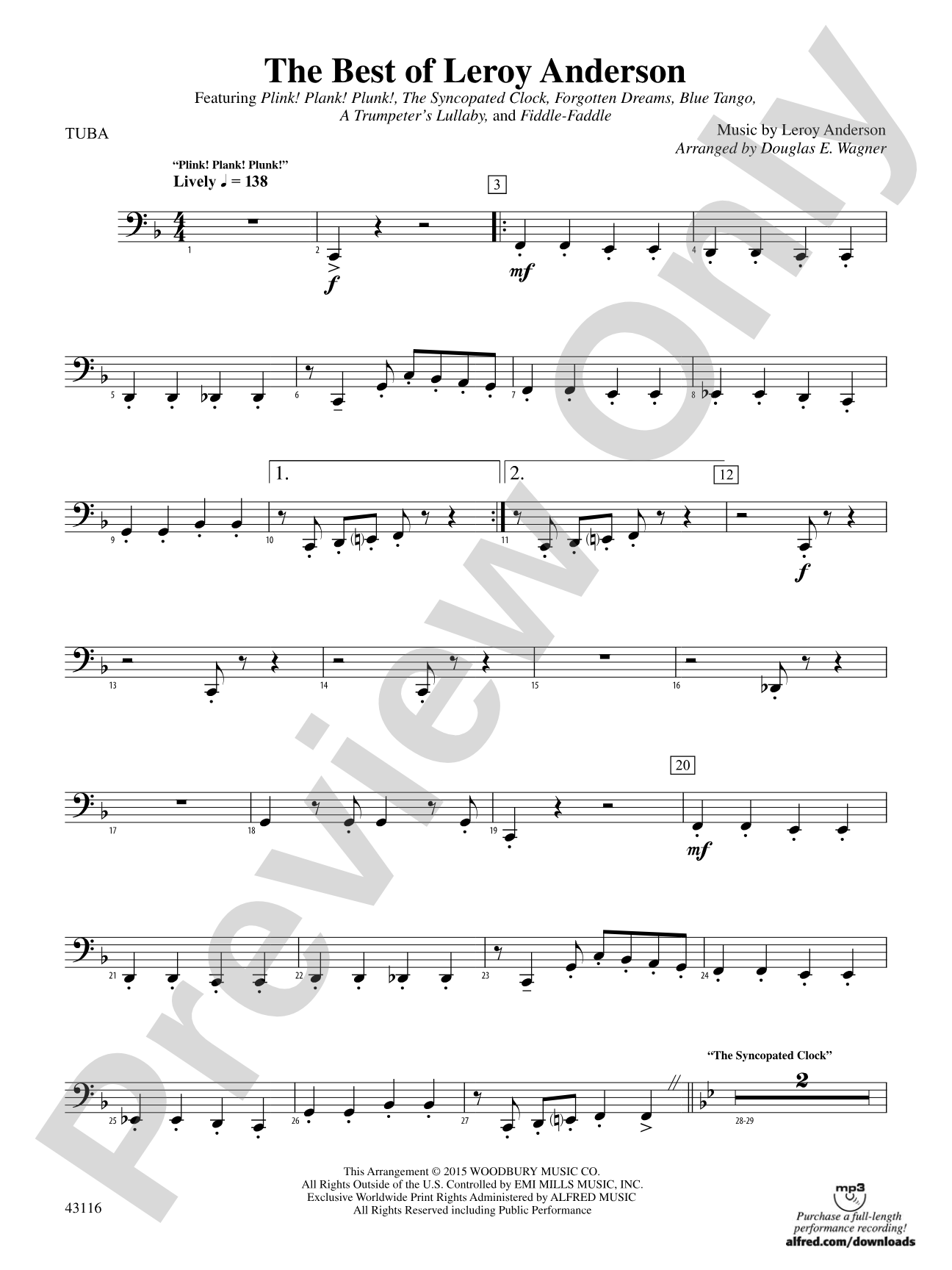 The Best of Leroy Anderson: Tuba