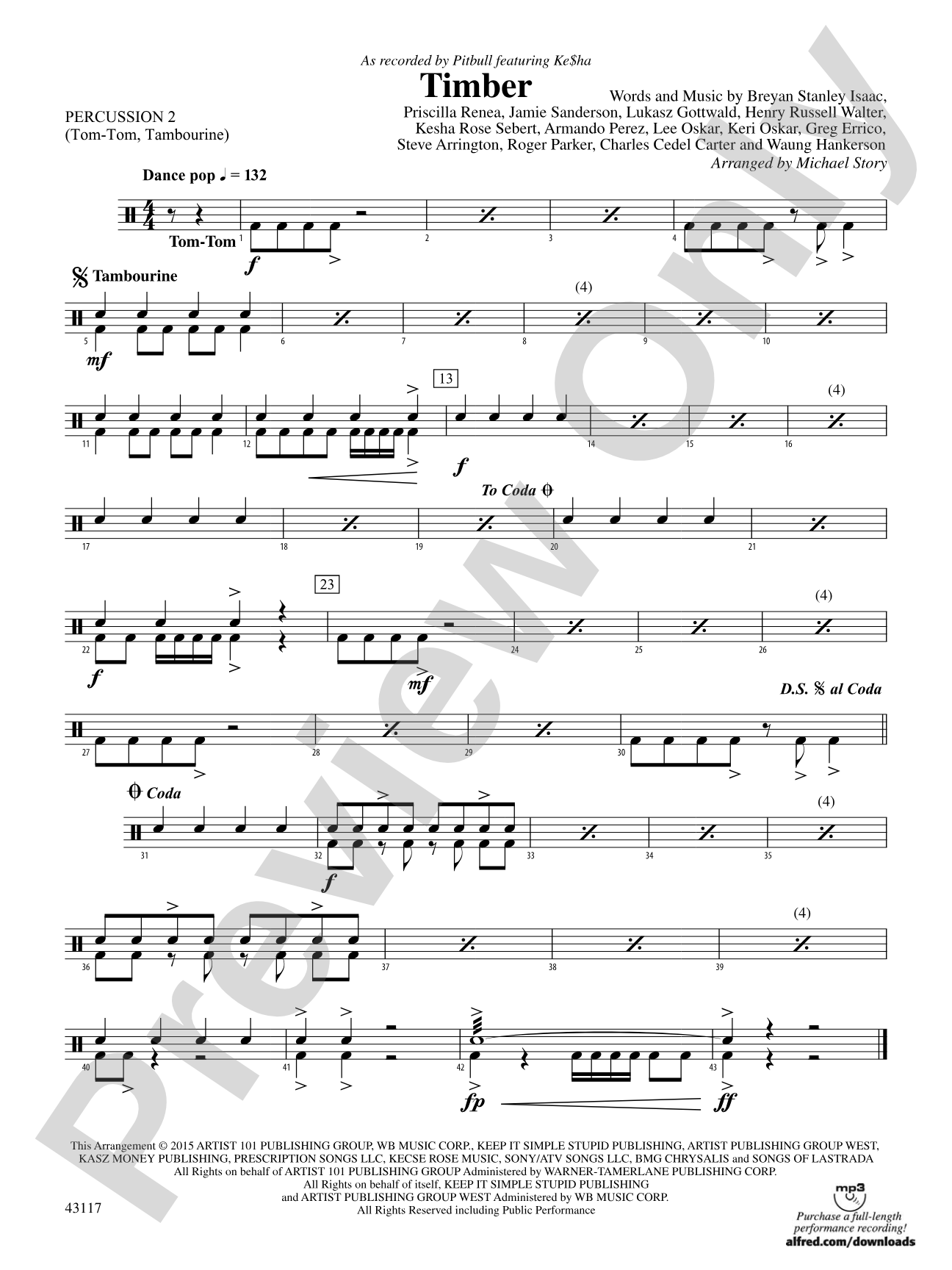 Timber: 2nd Percussion