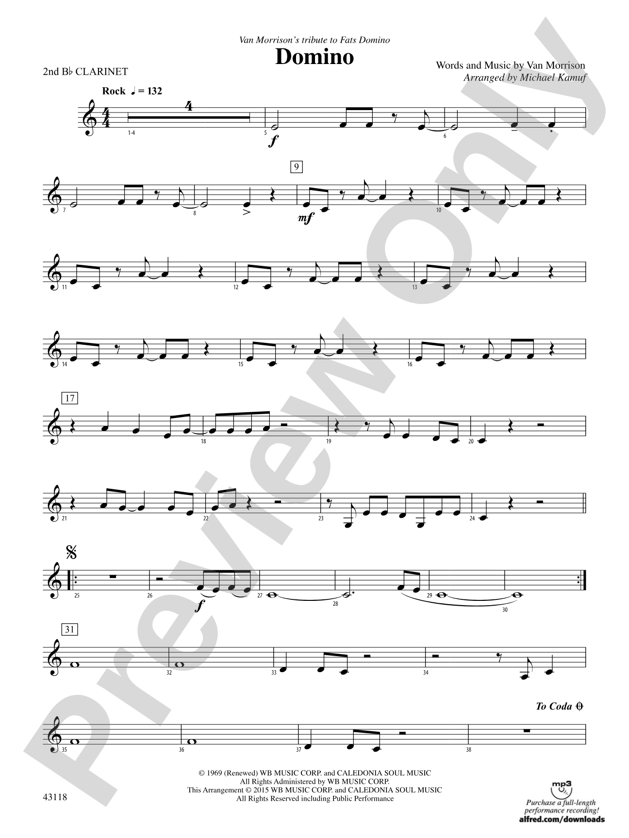 Domino: 2nd B-flat Clarinet