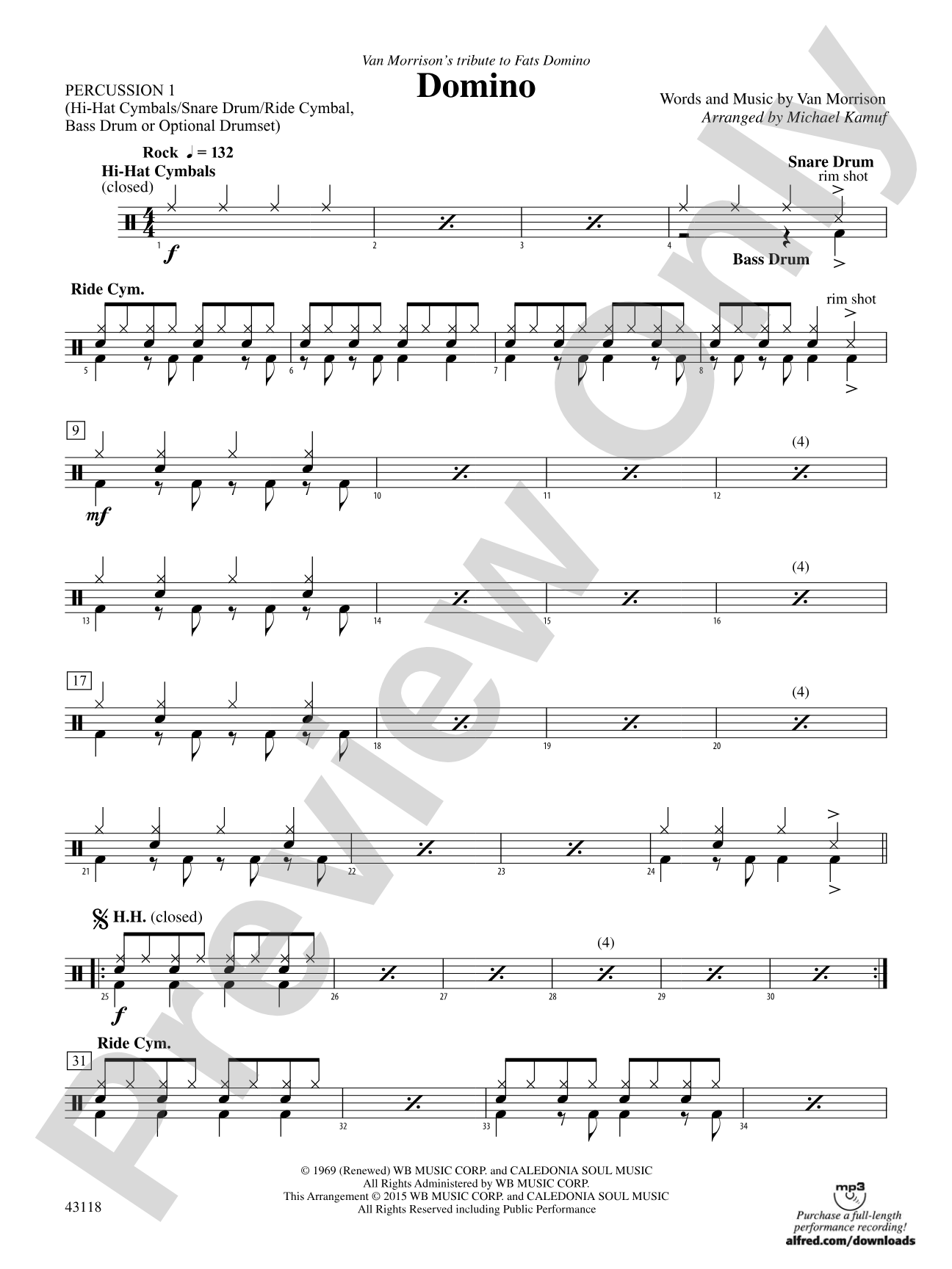 Domino: 1st Percussion