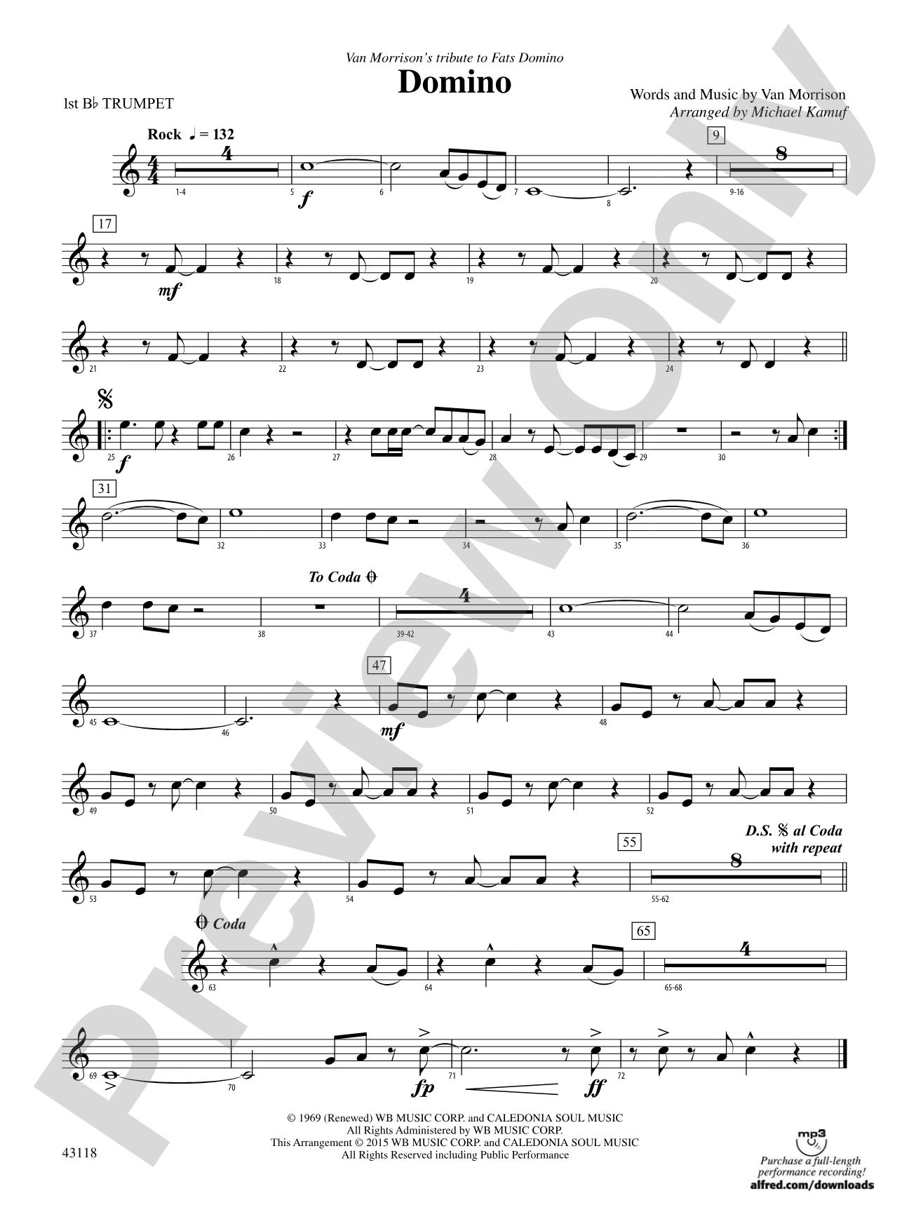 Domino: 1st B-flat Trumpet