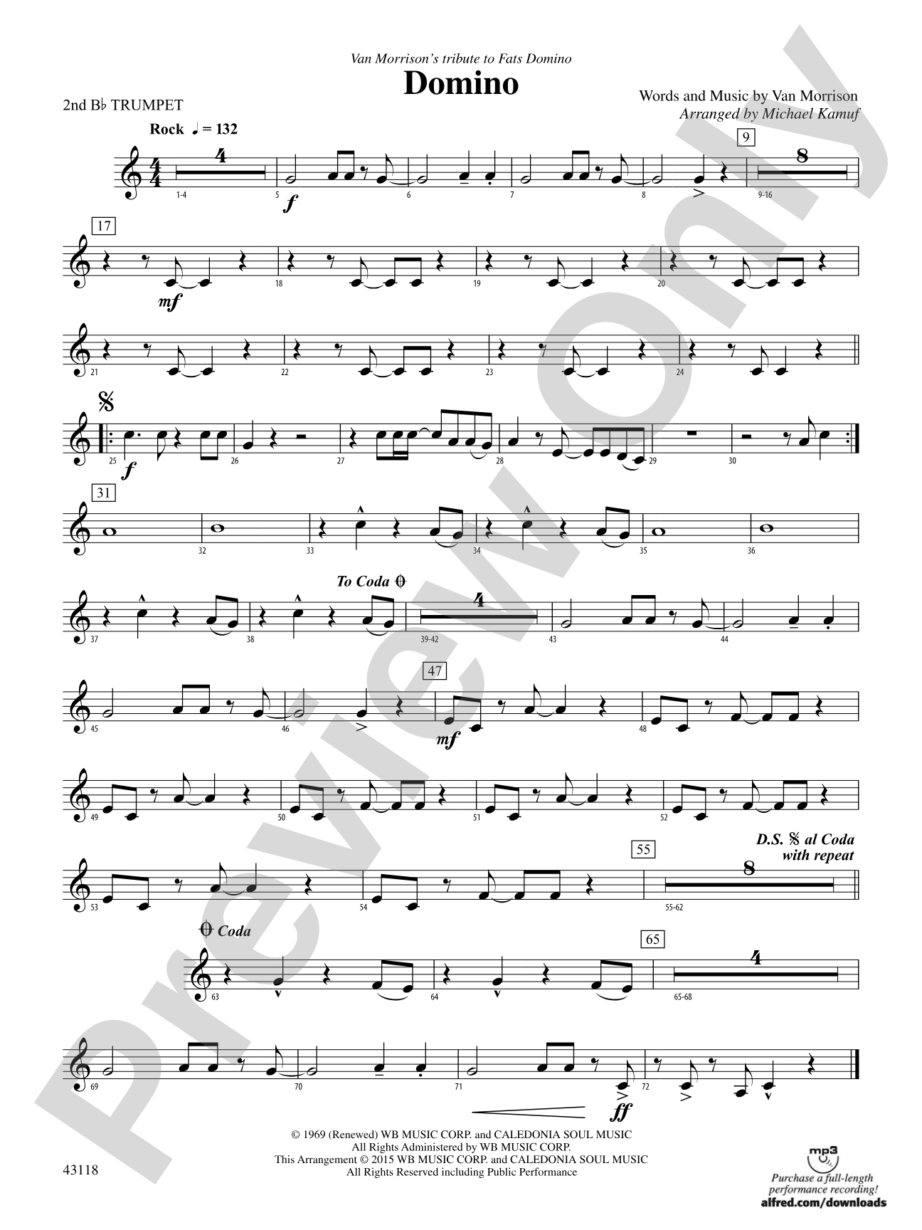 Domino: 2nd B-flat Trumpet