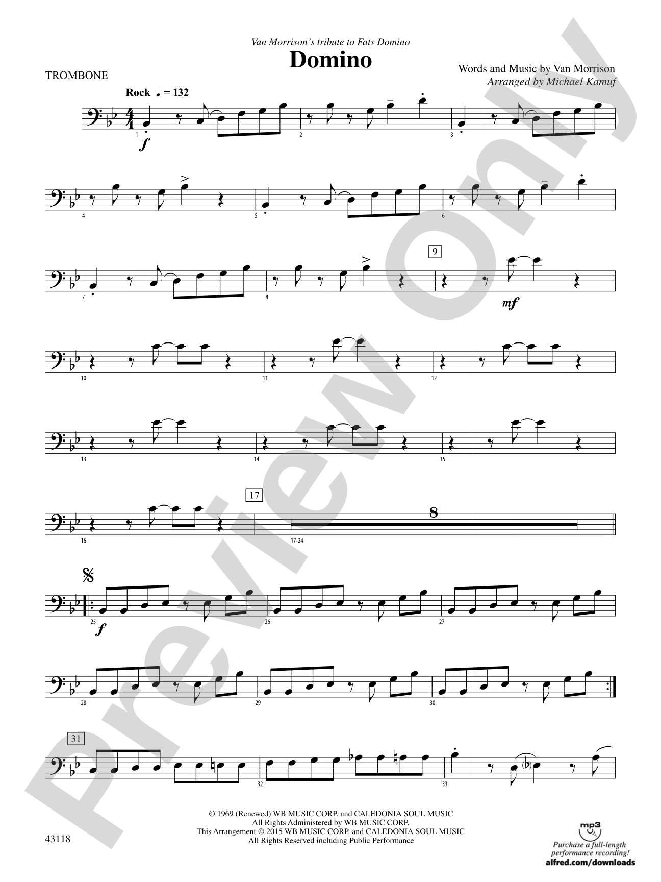 Domino: 1st Trombone