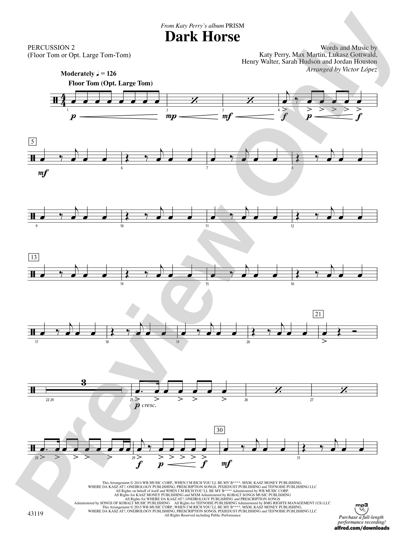 Dark Horse: 2nd Percussion