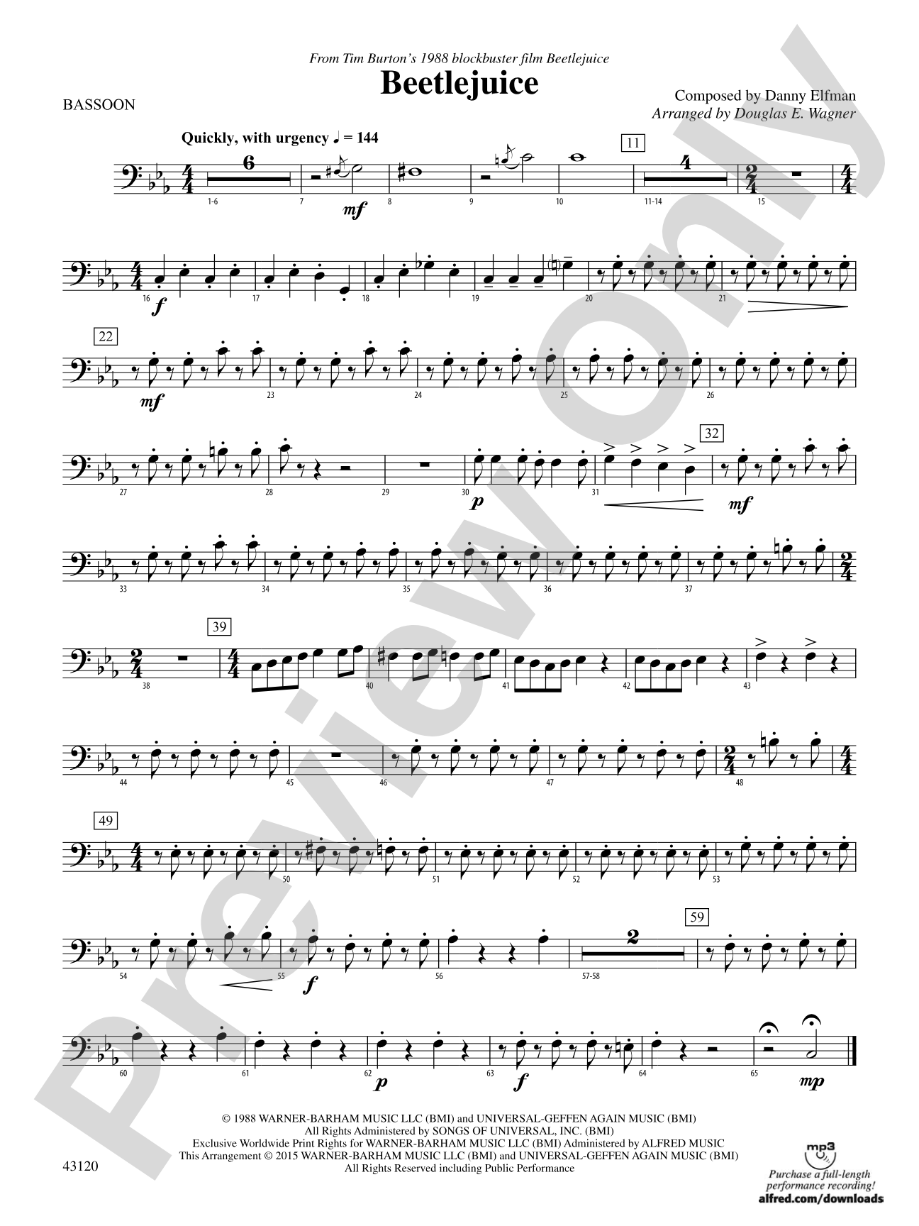 Beetlejuice: Bassoon