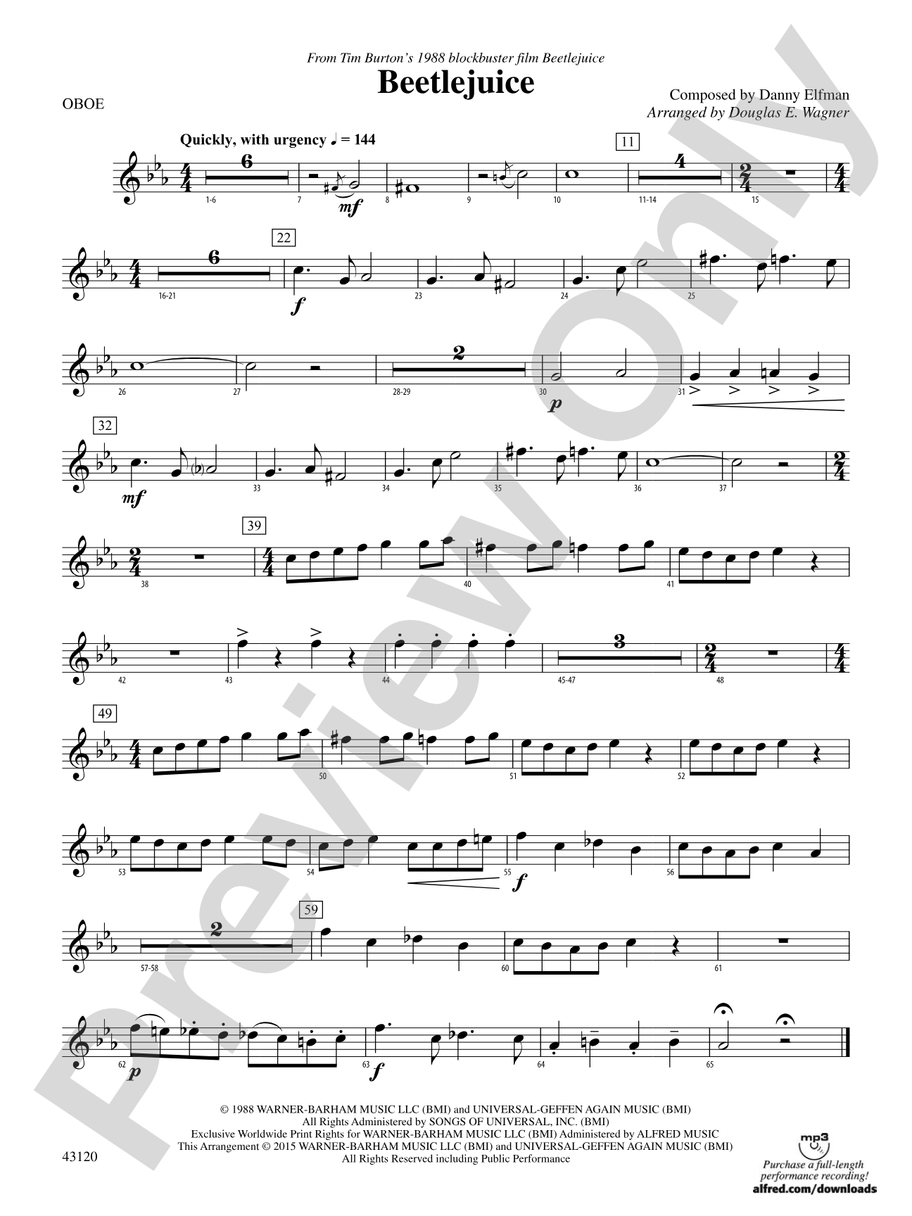 Beetlejuice: Oboe