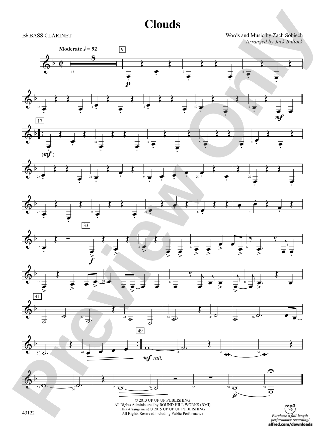 Clouds: B-flat Bass Clarinet