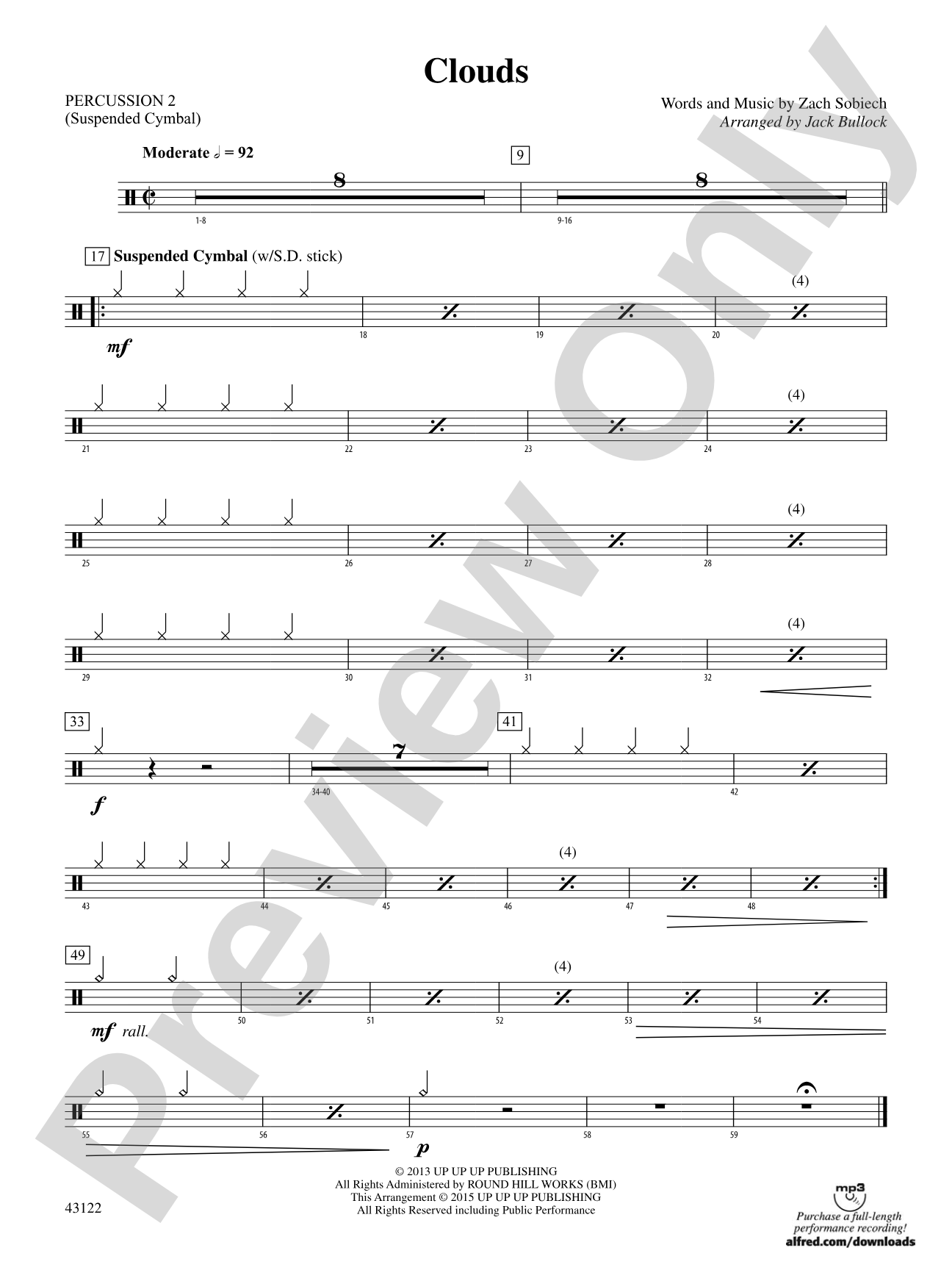 Clouds: 2nd Percussion