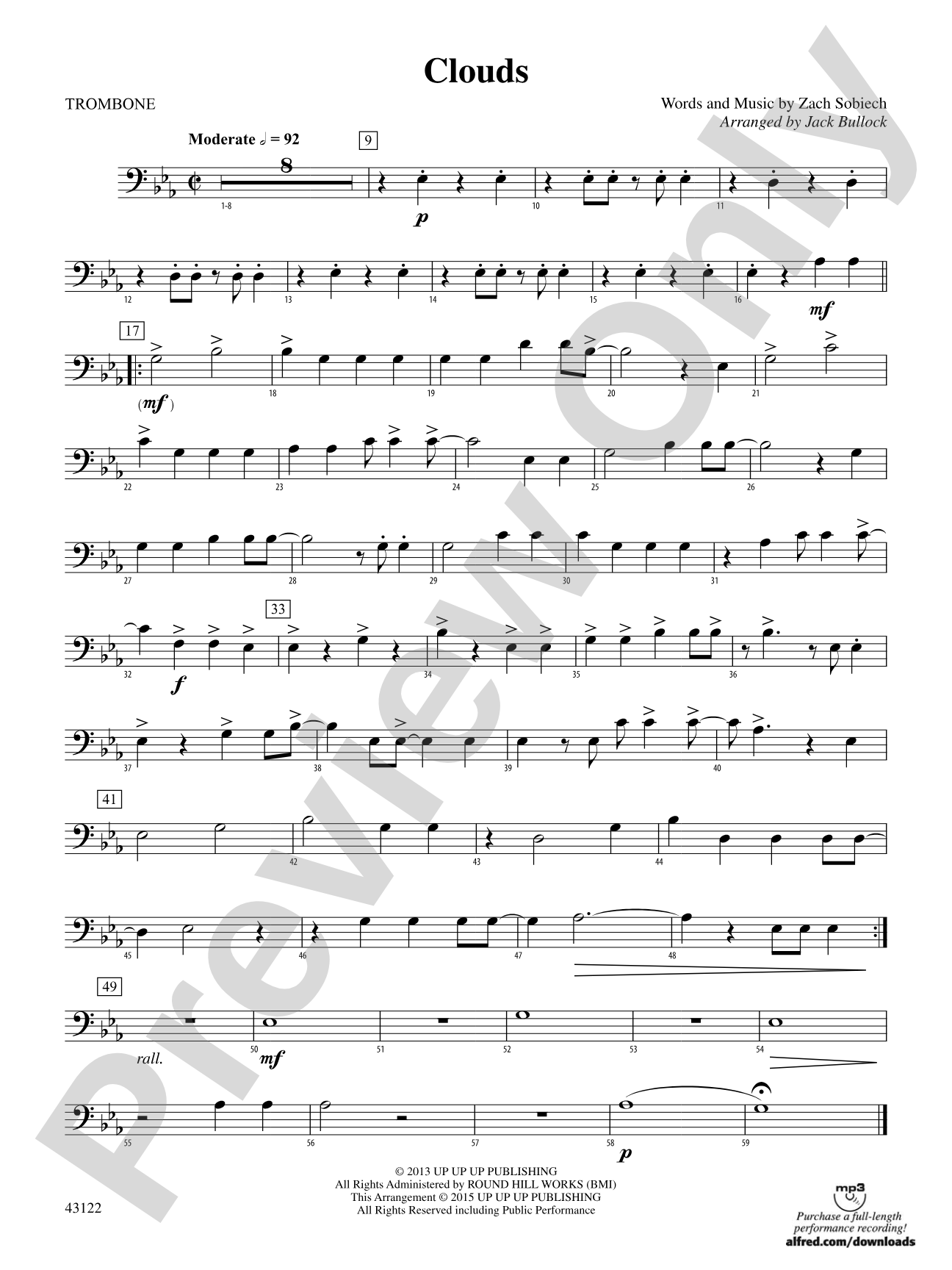 Clouds: 1st Trombone