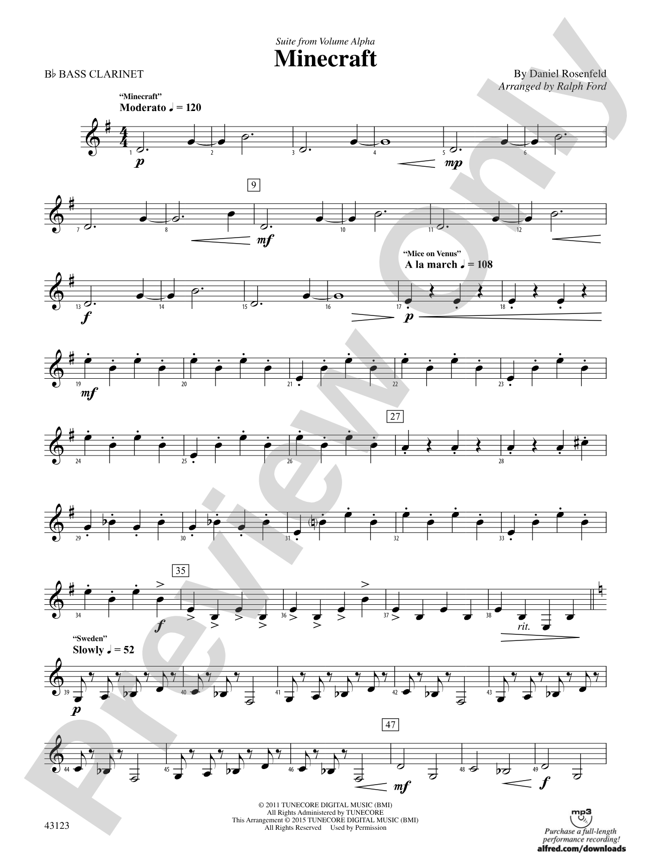 Minecraft: B-flat Bass Clarinet