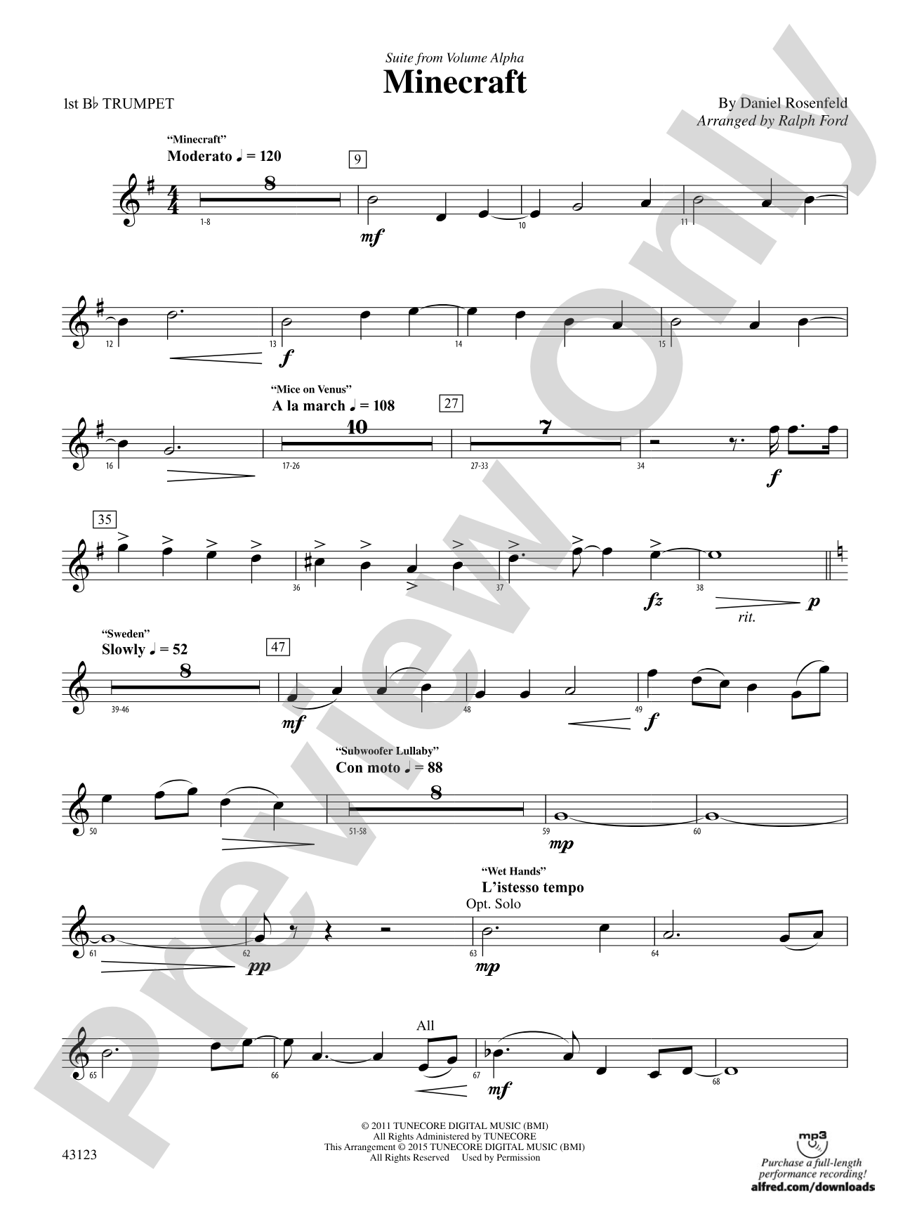 Minecraft: 1st B-flat Trumpet