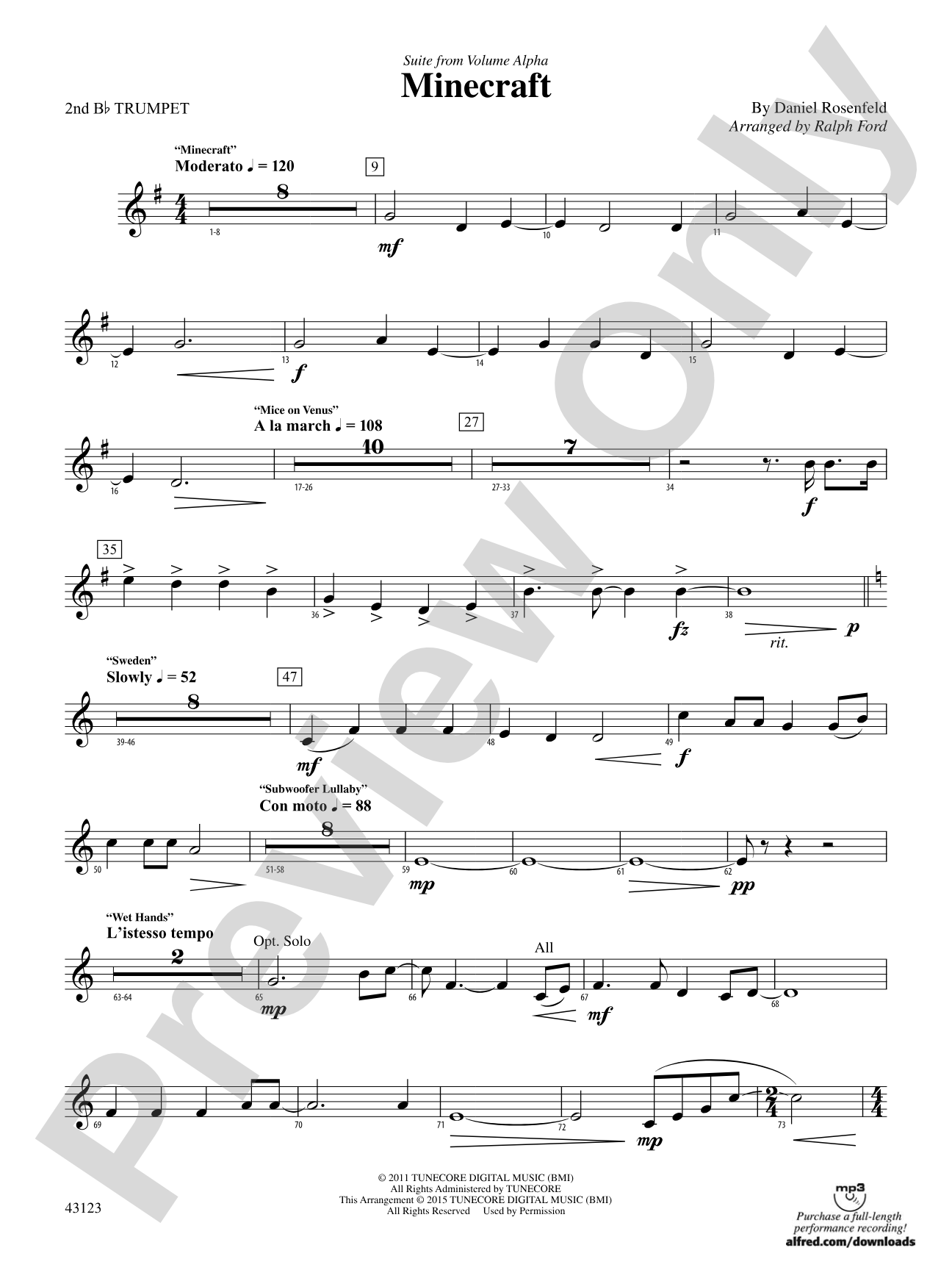 Minecraft: 2nd B-flat Trumpet