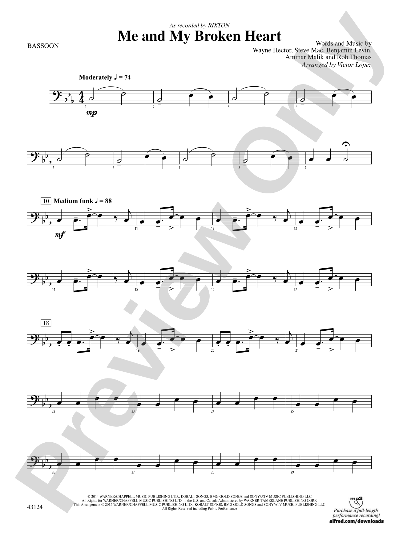 Me and My Broken Heart: Bassoon