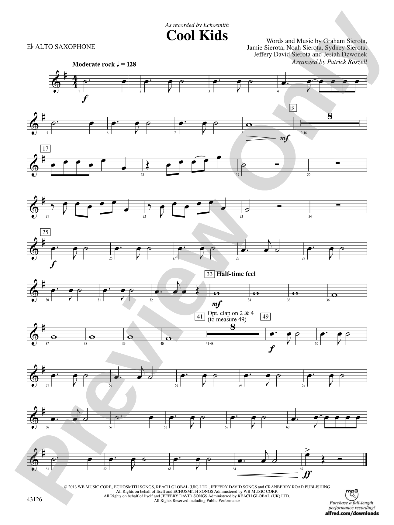 Cool Kids: E-flat Alto Saxophone