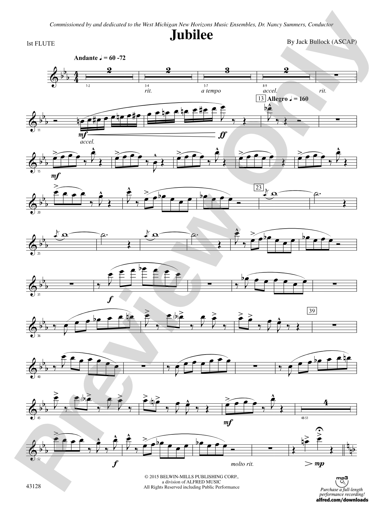 Jubilee: Flute