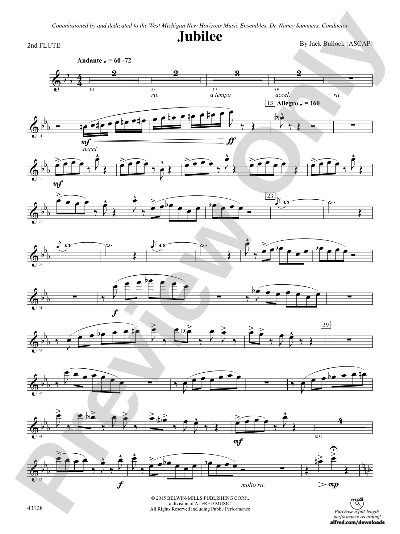 Jubilee: 2nd Flute