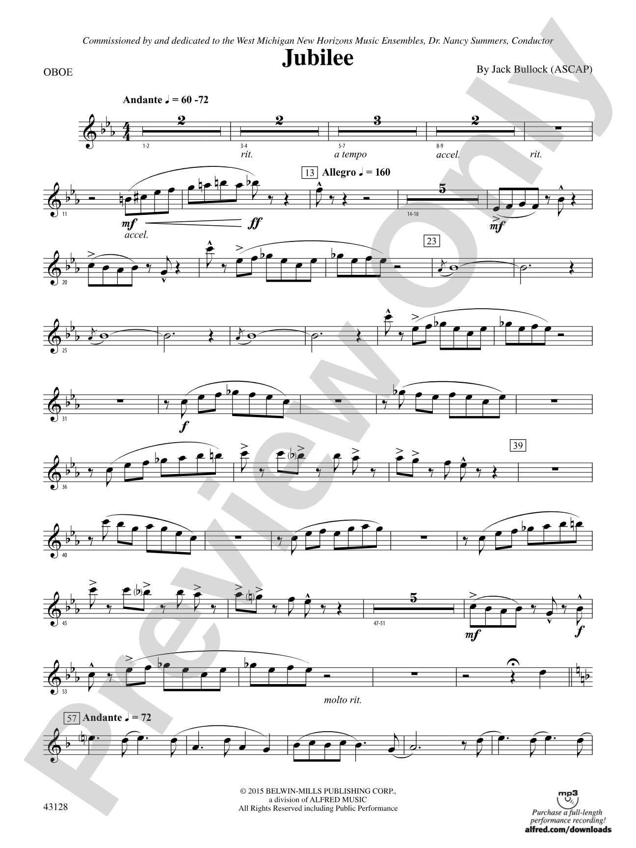Jubilee: Oboe