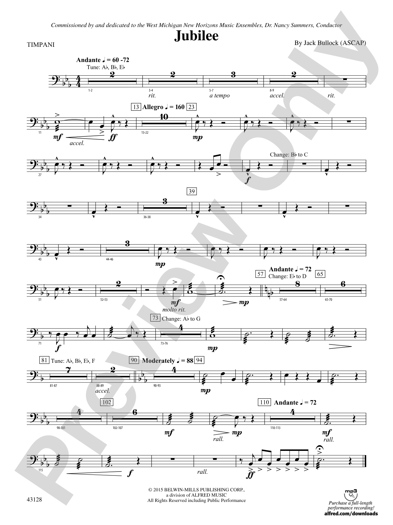 Jubilee: Timpani