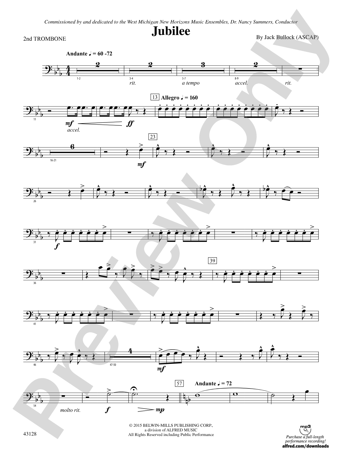 Jubilee: 2nd Trombone