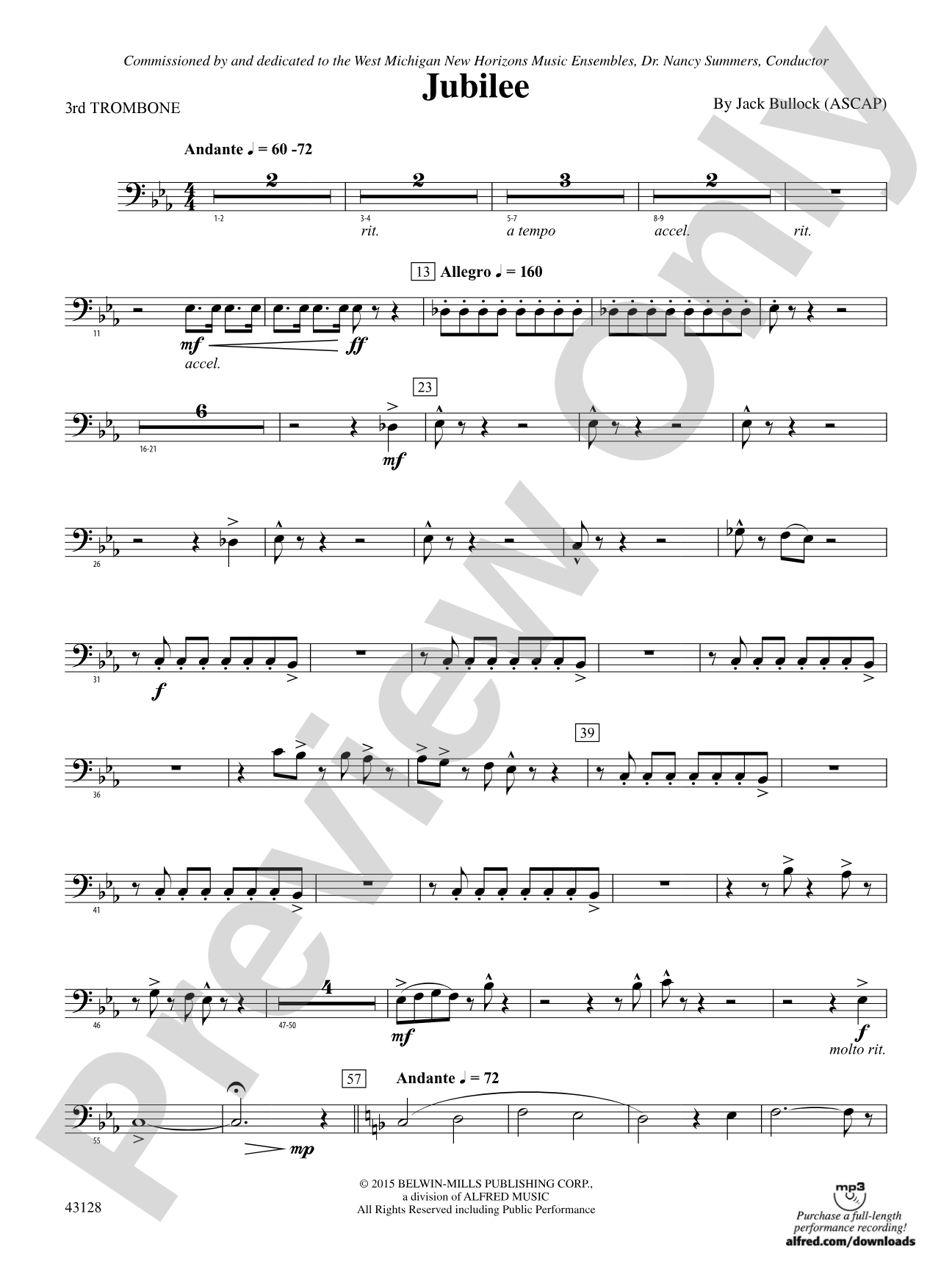 Jubilee: 3rd Trombone