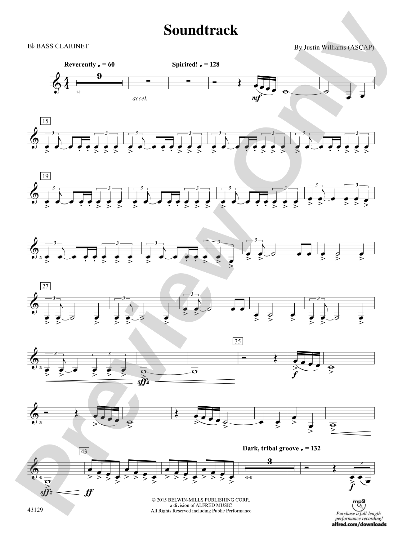 Soundtrack: B-flat Bass Clarinet