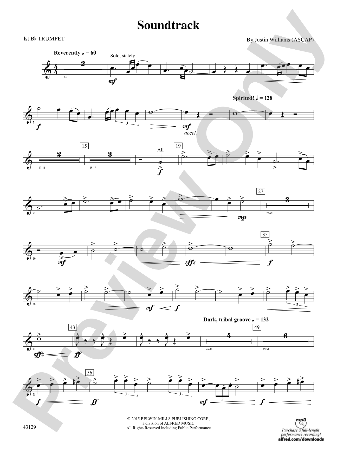 Soundtrack: 1st B-flat Trumpet