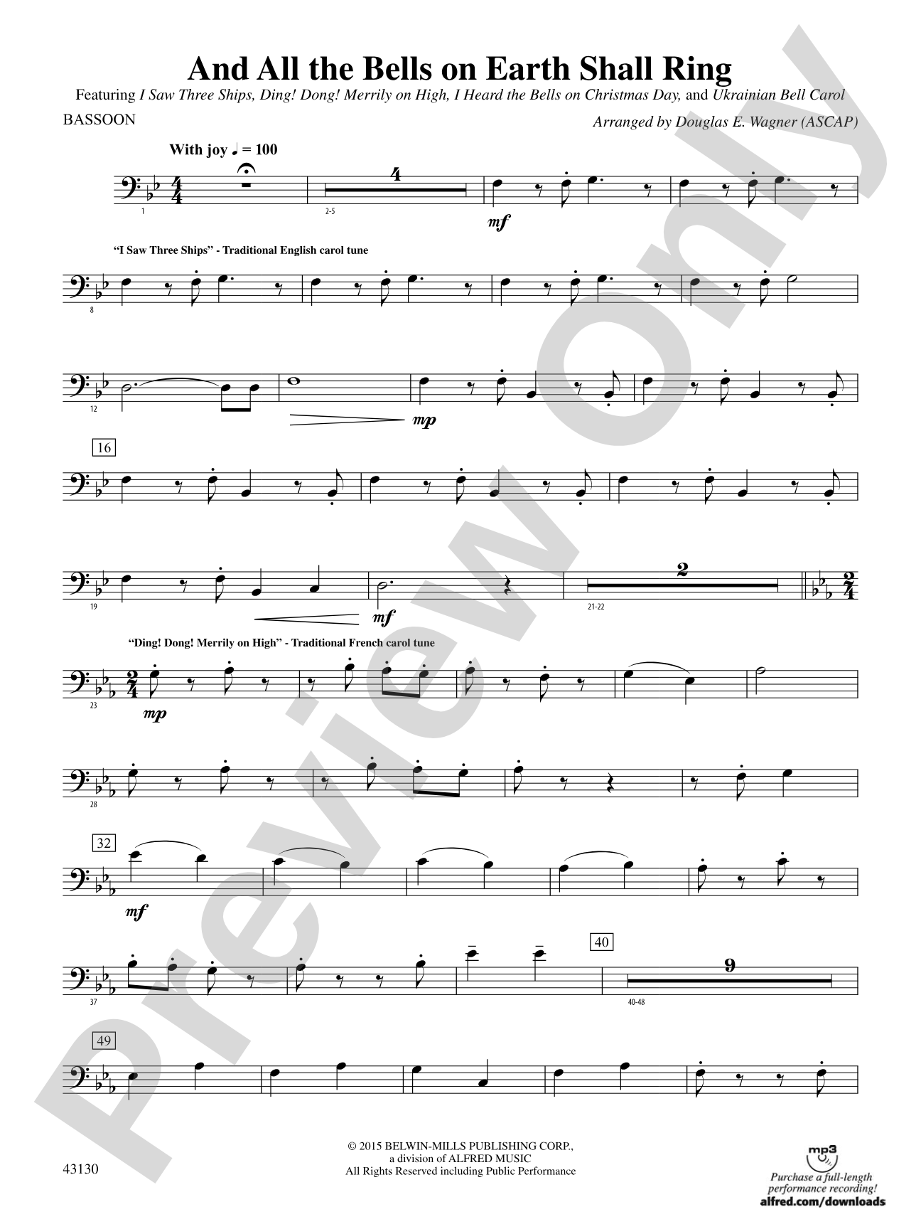 And All the Bells on Earth Shall Ring: Bassoon